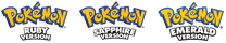 Pokemon Ruby, Sapphire, and Emerald